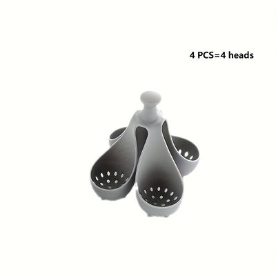 4/6 Heads High-Temperature  Silicone Egg Cooker for Home Kitchen, a  Tool for Steaming Eggs for Family Breakfast.