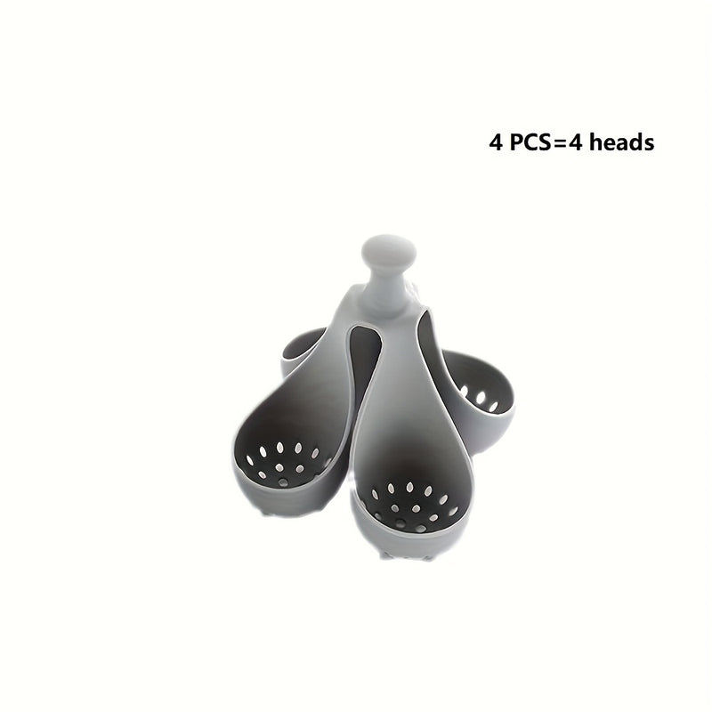 4/6 Heads High-Temperature  Silicone Egg Cooker for Home Kitchen, a  Tool for Steaming Eggs for Family Breakfast.
