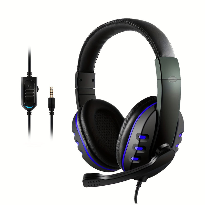 Gaming Headset With Microphone Stereo Surround Headphones Adjustable Wired Computer Gamer Earphones For PC/PS4/Xbox One Mobile