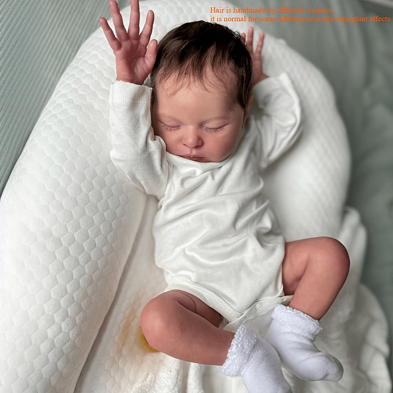Lifelike 50.8cm Youngsters Sleeping Youngsters Doll - Soft Vinyl Limbs & Cloth Body, Hand-Rooted Hair, Includes Outfit & Accessories - Perfect Birthday or Christmas Gift for Youngsters 3+
