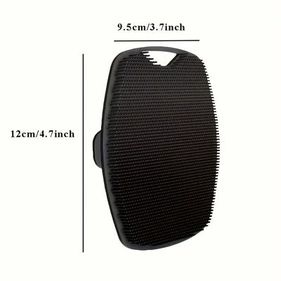 Elegant Men's Exfoliating Tool with Ergonomic Non-Slip Handle – Easy to Clean, Rinse Off Instantly, Battery-Free Design for Shower or Bath Use. A Must-Have Grooming Essential in Any Stylish Man’s Spa Experience—Includes