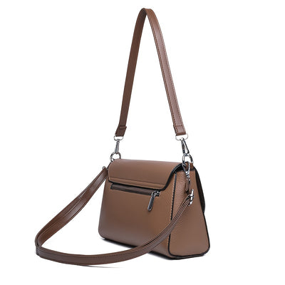 Women'S Crossbody Bag with Adjustable Strap - Purse, Magnetic Closure, Minimalist Everyday Bag for Women, Office, Travel, Parties - Available in Khaki, Light Brown, White, Gray, Purple, Black - Synthetic Faux Leather Handbag,