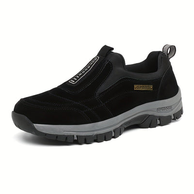 Men's Slip-On Hiking Sneakers, Wear-resistant Non-Slip Outdoor Shoes For Hunting Trekking