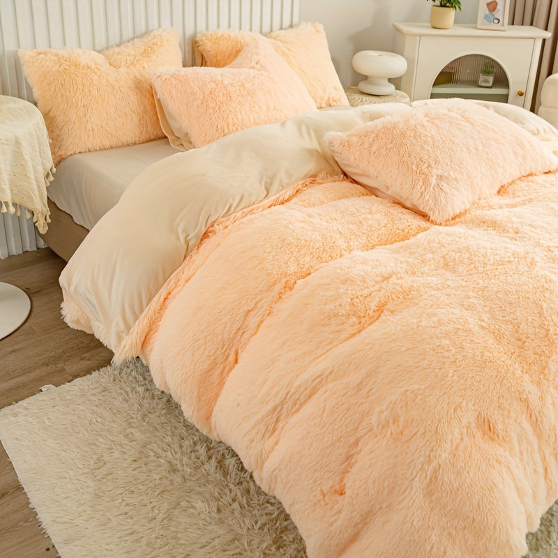 طقم غطاء لحاف فاخر من 3 قطع - غطاء سرير ناعم ومريح لجميع المواسم مصنوع من البوليستر بسحاب لغرفة النوم وغرفة الضيوف والمبيت