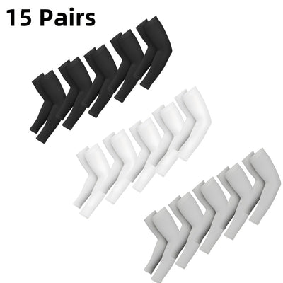 3 Pair Cooling Arm Sleeves, Arm Sleeves Breathable, Stretchable, Quick Drying for Sports & Daily Use, lce Fabric, Elastic Fit, Outdoor Accessory for Summer Activities, Cycling(15/20pairs available), Cycling Gear, Outdoor Acti