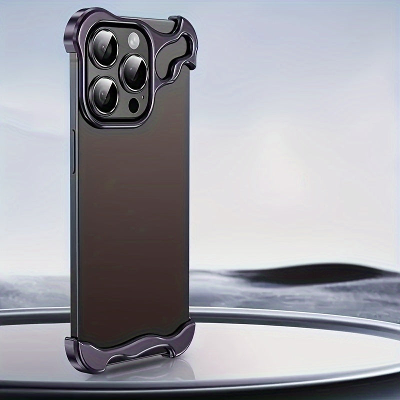 Aerospace Grade Aluminum Metal Armor Mobile Phone Case - New in the Third Quarter of 2024, Suitable for iPhone16/15 Series - Minimalist High-Strength Protection, Advanced Protective Case - Unique Reinforced Protection Design