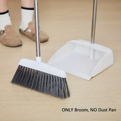 Professional Quality Stainless Steel Broom with Ergonomic Handle and Sturdy Plastic Head, Designed for Easy Sweeping and Convenient Storage, Suitable for Kitchen, Living Room, and Bedroom Floor Cleaning, Durable Essential Hou