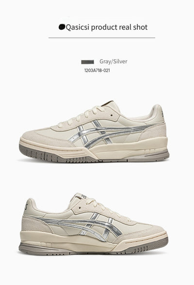 ASICS Retro Casual Sneakers for Men and Women, Comfortable Basketball Shoes GEL-SPOTLYTEGAT Grey/Silvery 1203A718-021, Sports Shoes for Men, Walking Shoes, Everyday Footwear, Unisex Fashion, Sporty Style, Lightweight Construc