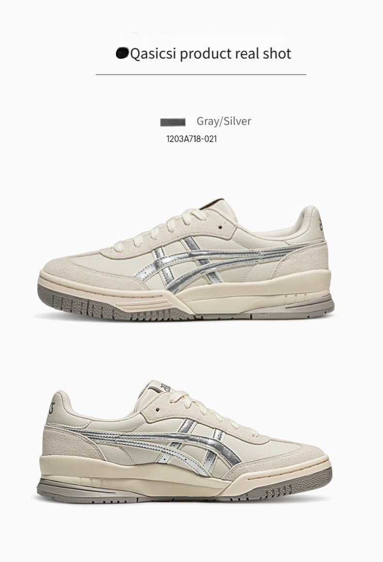 ASICS Retro Casual Sneakers for Men and Women, Comfortable Basketball Shoes GEL-SPOTLYTEGAT Grey/Silvery 1203A718-021, Sports Shoes for Men, Walking Shoes, Everyday Footwear, Unisex Fashion, Sporty Style, Lightweight Construc