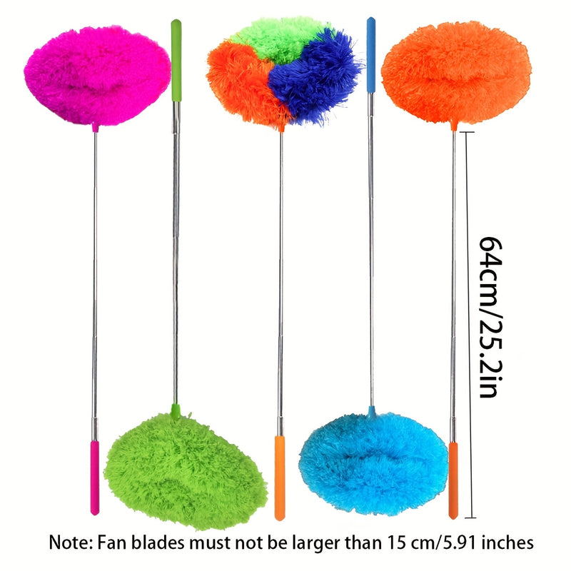 Mini Fan Brush, Ceiling Fan Dust Removal and Cleaning Duster Multi-Functional Dusting Feather Suitable for Car Furniture Fans