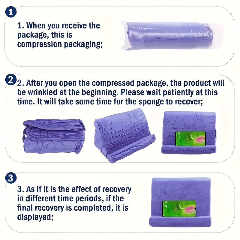 Adjustable Carbon Fiber Tablet Stand, Compressible Angle for Reading, Electronic Computer Accessory, Bedside Support for Tablets