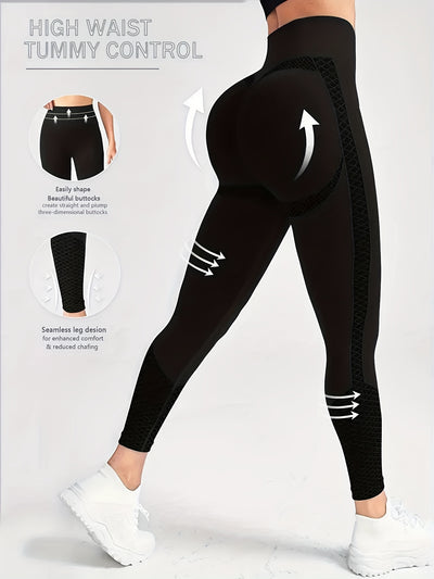 [Comfortable Sports Tights] Super Comfortable High-waisted Compression Sports Tights | Abdominal Control, Sweat-wicking, Four-way Stretch, Adjustable Length, Wide Waistband, Elegant Design - Suitable for Women, Perfect for Yo