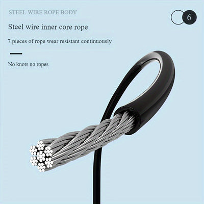 حبل القفز الذكي للياقة البدنية: قابل لإعادة الشحن عبر USB، وشاشة تقدم LED، ومقبض سيليكون متين للتمرينات لجميع الأعمار
