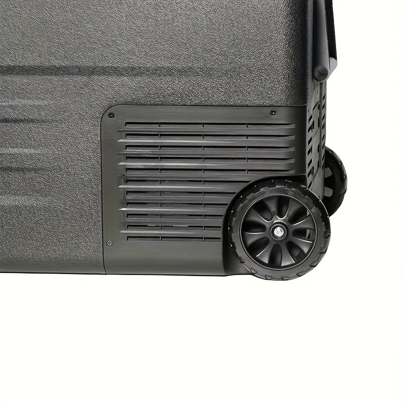 CRONY U55 55L 12V/24V/36V Car Refrigerator Freezer with & APP Control, Portable Wheeled Cooler Fridge, Dual Power (/AC), Compressor Cooling System for Camping, RV, Truck, Van, Car, Outdoor Use