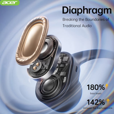 Acer TWS Wireless Headphones with Noise Cancelling, In-Ear Design, Lightweight Touch Control, Long Battery Life, HIFI Sound, Compatible with Mobile Phones, Tablets, And Laptops