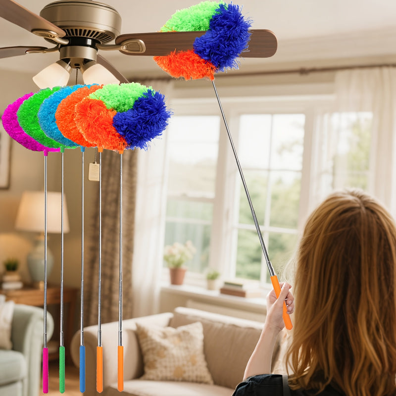 Mini Fan Brush, Ceiling Fan Dust Removal and Cleaning Duster Multi-Functional Dusting Feather Suitable for Car Furniture Fans