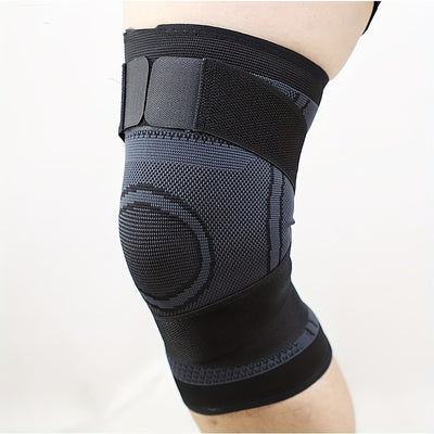 1pc Premium Breathable Compression Knee Brace - Advanced Joint Support for Sports, Gym & Hiking - Durable Protector with Enhanced Elasticity for Fitness, Weightlifting, and Mountaineering Adventures