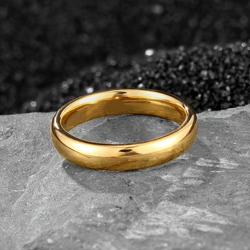 Fashion Style Tungsten Ring, 4Mm/0.38cm, Durable High-Quality Engagement Wedding Band for Men And Women