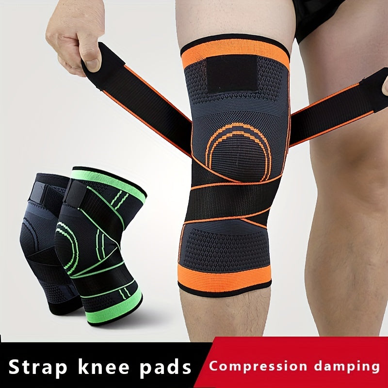 1pc Premium Breathable Compression Knee Brace - Advanced Joint Support for Sports, Gym & Hiking - Durable Protector with Enhanced Elasticity for Fitness, Weightlifting, and Mountaineering Adventures
