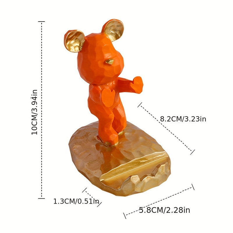 Bear Mobile Phone Bracket, Cartoon Bear Bracket, Creative Mobile Phone Tablet Bracket, Bear Decoration Ornament