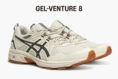 ASICS Women's GEL-Venture 8 Trail Running Shoes - All-Terrain Traction, Breathable Gel Cushioning, Durable Rubber Sole & EVA Insole, White/Black Trekking Shoes for Hiking, Gym, Training - All-Season Outdoor Athletic Footwear