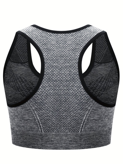 Front Hook Sports Bra Wireless Breathable High Elasticity Plus Size 3pcs