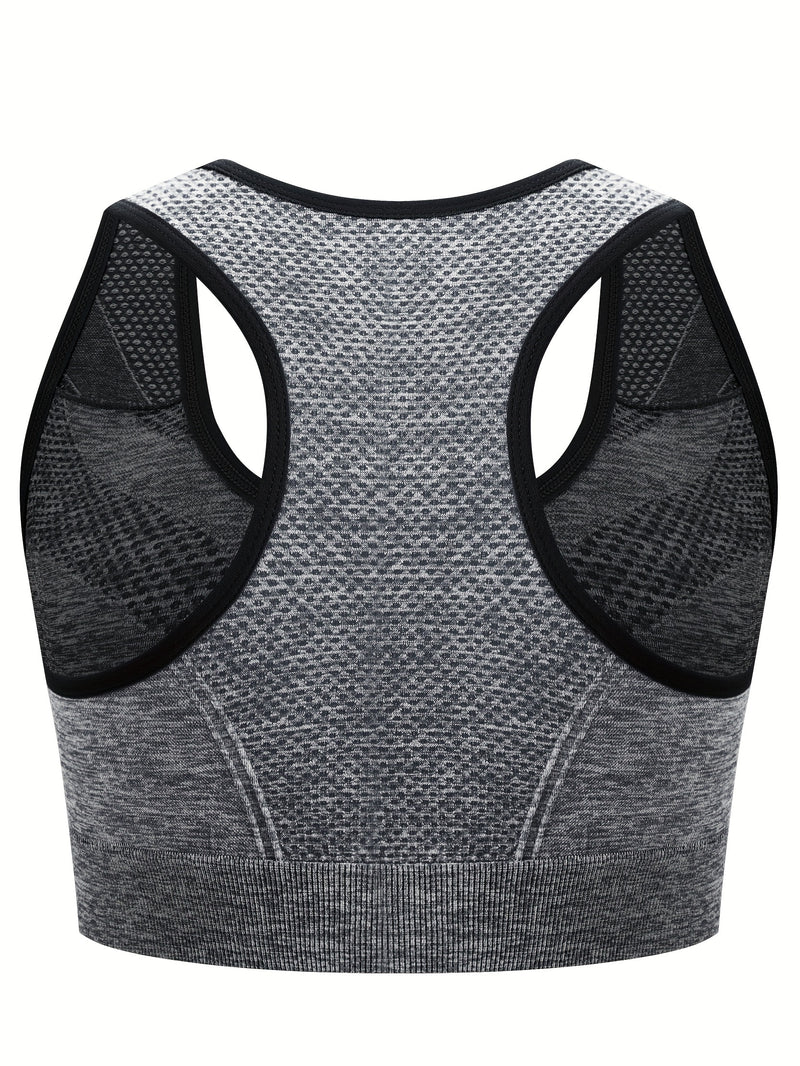 Front Hook Sports Bra Wireless Breathable High Elasticity Plus Size 3pcs