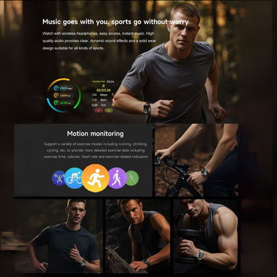 FFEOKKI TWS 2-in-1 Smartwatch with Earbuds - Zinc Alloy Bezel, 3.71cm Round Display, Wireless Call Function, Music Playback, NFC, Multiple Sports Modes, Fitness Tracking, Compatible with iPhone Android Smartphone, Activity Mo