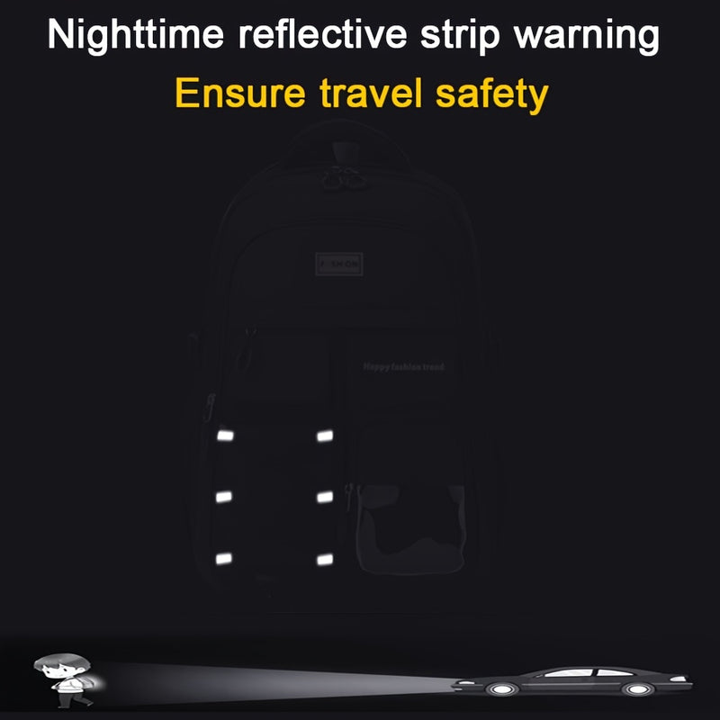 أحدث حقيبة ظهر للطلاب للجنسين لعام 2025، حقيبة خفيفة الوزن مناسبة للسفر والمدرسة.