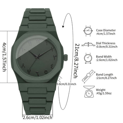 1pc Men'S Fashionable Quartz Watch with Arabic Numerals, Blue Dial & Black Strap - Stylish Minimalist Design, Battery-Powered, Non-Rechargeable, Includes Watch Box (Box Not Included), Everyday Timepiece, Sleek Watch Face, Dur