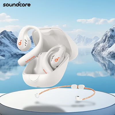 Soundcore AeroFit Pro Wireless Earbuds, Open-Ear Design for Comfortable Long-Term Wear, Strong Sound Quality, 2-in-1 Use, Built-in Microphone, 16.2mm Speakers, USB-C Charging, Ideal for Running and Outdoor Activities, Outdoor