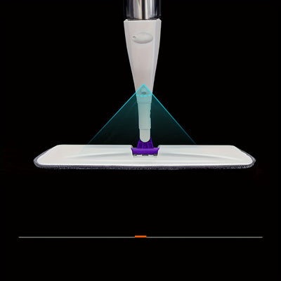 1 household mop with spraying function, including 4 replaceable cleaning cloths, with 360-degree flexible cleaning-suitable for living room, bedroom, kitchen and bathroom.