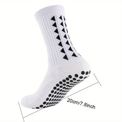 2/5/10 Pairs of Non-Slip Grip Socks for Men And Women, Suitable for Sports Like Football, Basketball, Baseball, Rugby, Soccer, Cycling, Running, Hiking, Tennis, And Skateboarding. These Professional Athletic Socks Feature a B