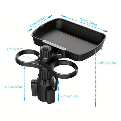 Car Mobile Phone Bracket Tray Beverage Coffee Small Dining Table Food Storage Rack Water Cup Plate Bracket