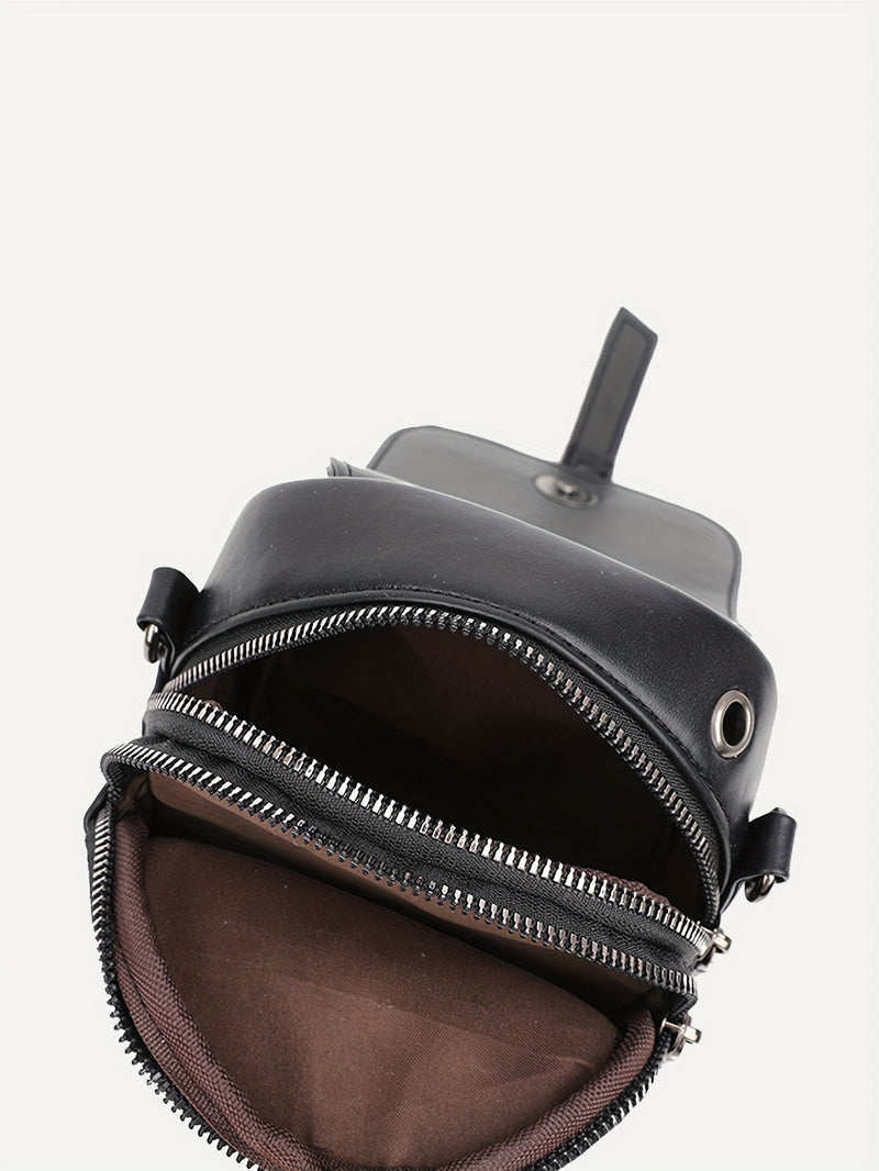 Mini Argyle Quilted Crossbody Bag, Fashion Flap Mobile Phone Bag, Women&