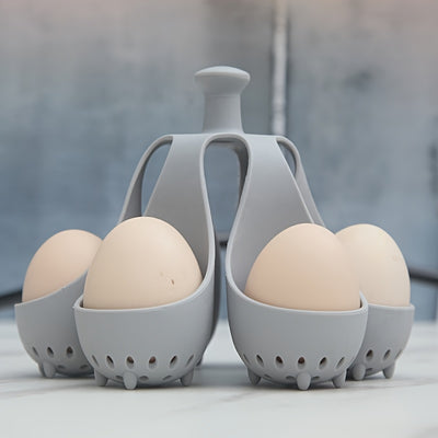 4/6 Heads High-Temperature  Silicone Egg Cooker for Home Kitchen, a  Tool for Steaming Eggs for Family Breakfast.