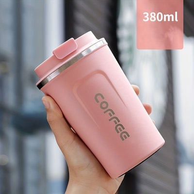 1pc Coffee Cup, Insulation And Cold Insulation Portable European High-end Exquisite Latte Cup For Men And Women, High-end Sense Portable Cup