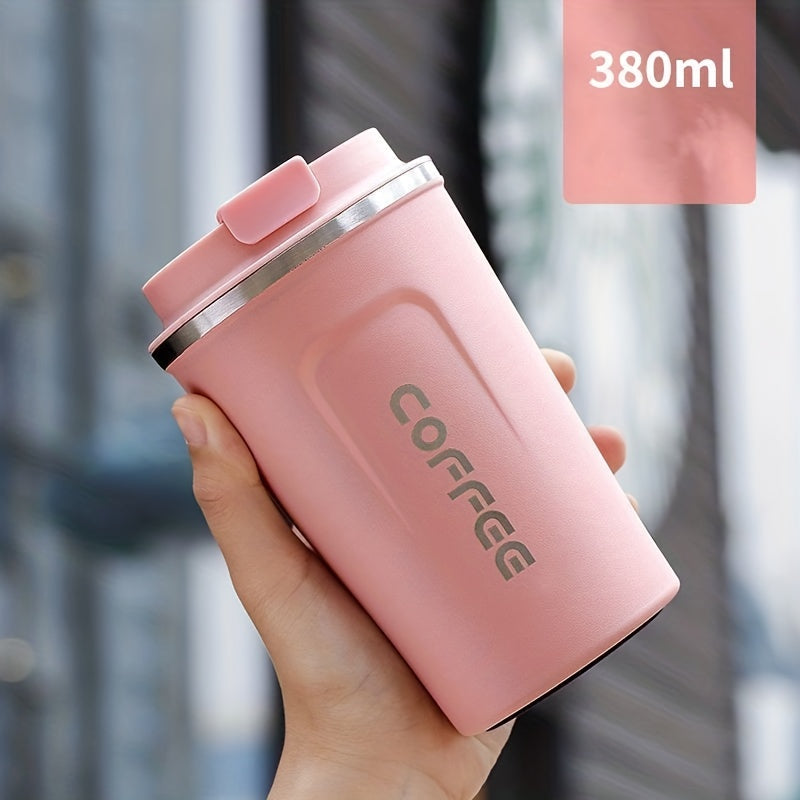 1pc Coffee Cup, Insulation And Cold Insulation Portable European High-end Exquisite Latte Cup For Men And Women, High-end Sense Portable Cup