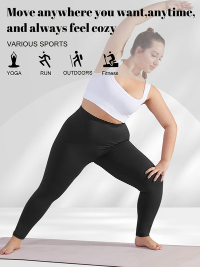 [Stretchy Leggings] Stretchy High-Waist Plus Size Women's Cropped Leggings | Tummy Control, Green, 9/10th Length - Perfect for Yoga & Multiple Sports, Summer New Arrival