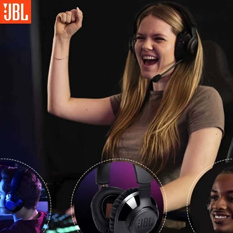 سماعة ألعاب لاسلكية JBL Quantum 350 - عمر بطارية يصل إلى 22 ساعة، عزل للضوضاء، ميكروفون قابل للفصل، وسادات أذن مريحة، شحن USB-C، مثالية لألعاب الكمبيوتر وأجهزة الألعاب، سماعة ألعاب | سماعة ألعاب مريحة | عزل للضوضاء