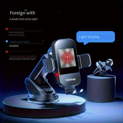 Hot-Selling Car Wireless Charging Holder 15W Fast Charger with Smart Sensor for Mobile Phones