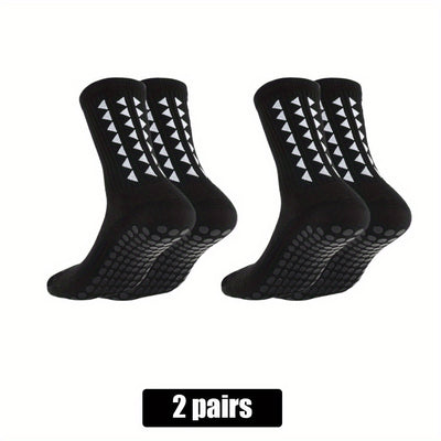 2/5/10 Pairs of Non-Slip Grip Socks for Men And Women, Suitable for Sports Like Football, Basketball, Baseball, Rugby, Soccer, Cycling, Running, Hiking, Tennis, And Skateboarding. These Professional Athletic Socks Feature a B