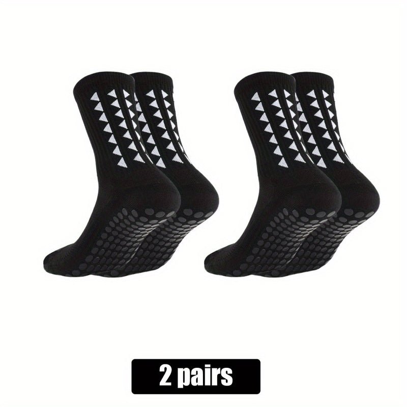 2/5/10 Pairs of Non-Slip Grip Socks for Men And Women, Suitable for Sports Like Football, Basketball, Baseball, Rugby, Soccer, Cycling, Running, Hiking, Tennis, And Skateboarding. These Professional Athletic Socks Feature a B