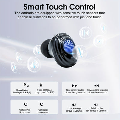 Bluetooth headphones V 5.4 version, lightweight headphones, deep bass effect, built-in microphone, clear calls, suitable for exercise.