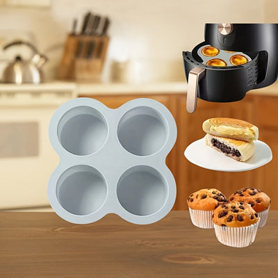 1pc Non-Stick Cake Mold - Oven, Microwave & Dishwasher Safe Bakeware - Pastel Pink/, Heat Resistant up to, Easy Release & Clean, Space-Saving 4-Cavity Design for Home & Professional Kitchens - Ideal for Cakes, Cupcakes, Burge