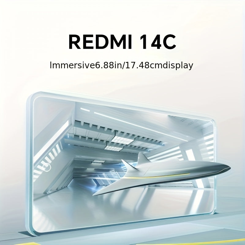 XIAOMI Redmi 14C 120Hz High Refresh Rate, 50MP AI Dual Camera, 1300K HD Main Camera, Large Capacity Battery, 6.88-inch Eye Protection LCD Screen, Side Fingerprint Unlocking, Supports GPS, Not Support NFC Function. No Charger