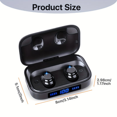 Bluetooth headphones V 5.4 version, lightweight headphones, deep bass effect, built-in microphone, clear calls, suitable for exercise.