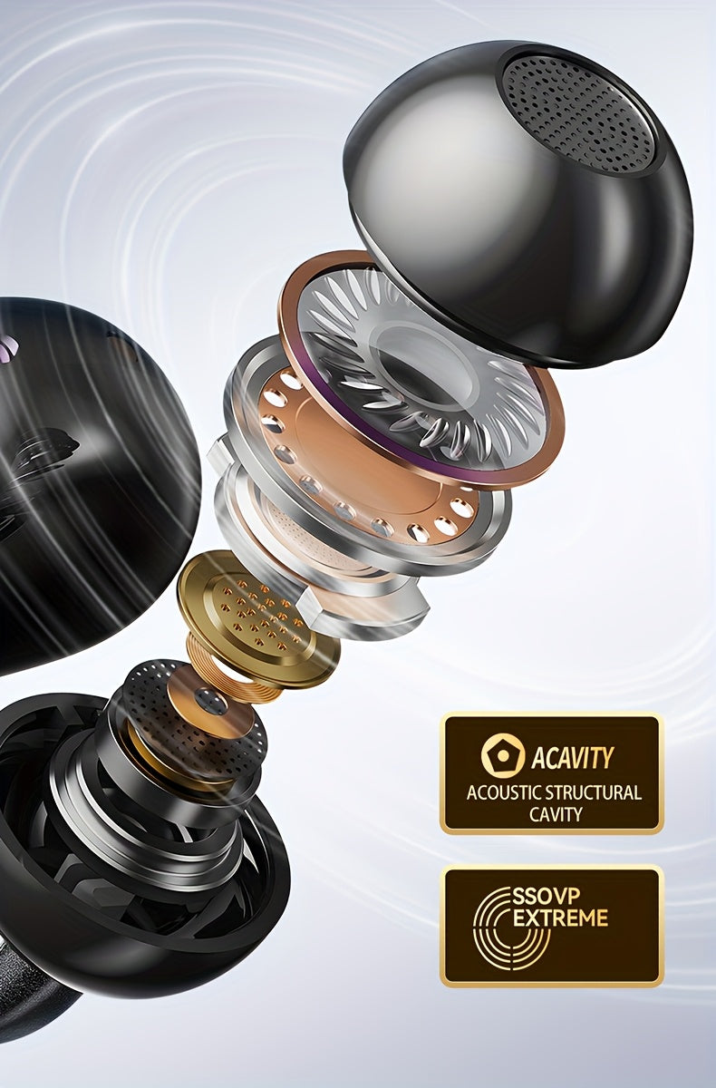 [Acer official genuine]TWS wireless headset, with fashionable lightweight touch design, adaptable sports running scene, support bass stereo and call noise reduction, with low latency gaming mode, HIFI sound. Super long standb