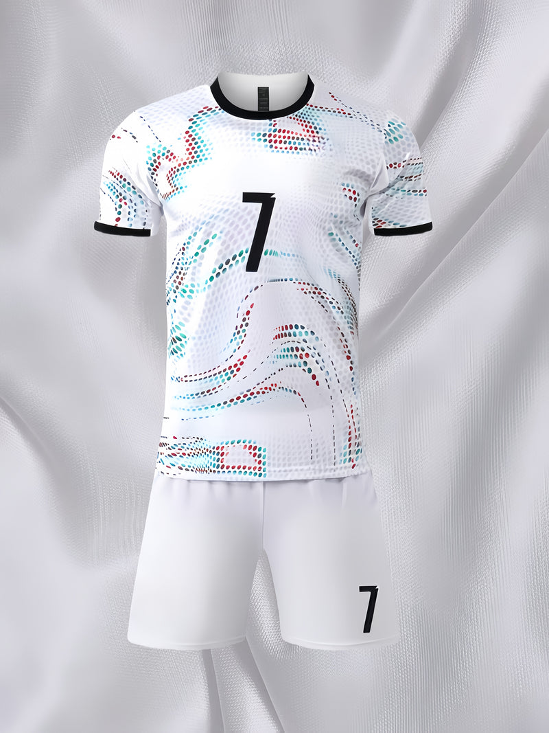 3pcs Football Uniform Set, Size 7 Men&