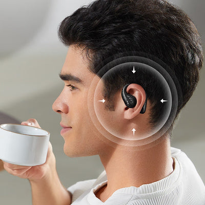 Soundcore AeroFit Pro Wireless Earbuds, Open-Ear Design for Comfortable Long-Term Wear, Strong Sound Quality, 2-in-1 Use, Built-in Microphone, 16.2mm Speakers, USB-C Charging, Ideal for Running and Outdoor Activities, Outdoor